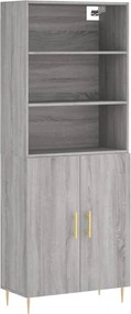 vidaXL szürke sonoma szerelt fa magasszekrény 69,5 x 34 x 180 cm