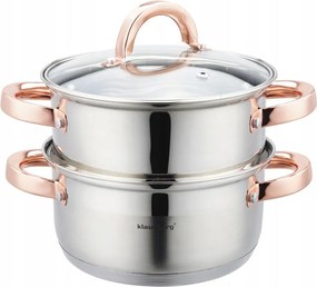 Pároló Edény Indukciós Rozsdamentes Acél Pároló 2.5 L