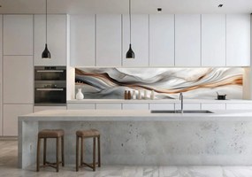 Wallplex konyhahátfal Selyem Hullám (Méret: 60x180)