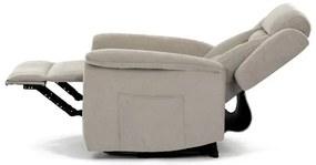 Relax fotel elektromos kábelvezérléssel, bézs szövetkárpittal. TV-7072 LAN2