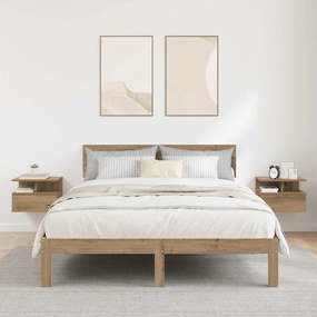 Lebegő éjjeliszekrény 2 pcs kézműves tölgy 40 x 31 x 27 cm