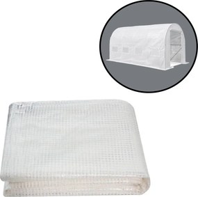 Melegház fólia 200x250x400 cm váz nélkül fehér