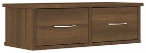 barna tölgy színű szerelt fa faliszekrény 60 x 26 x 18,5 cm