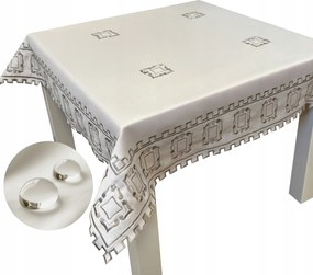 Abrosz Hímzett Bézs Foltálló 85x85 cm