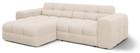 Bézs sarokkanapé (bal oldali-heverő résszel) Kendal – Micadoni