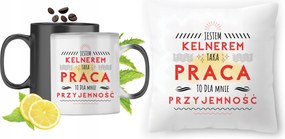 Pincérnek Varázsbögre Nyomtatott Párna Szett Fotóval