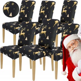 6 Db Székhuzat Karácsonyi Dekoráció Karácsonyi Huzat Rugalmas