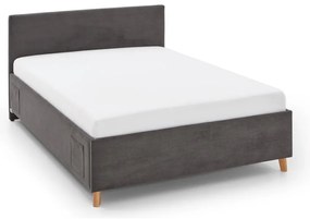 Antracitszürke ágyneműtartós gyerekágy 120x200 cm Cool – Meise Möbel