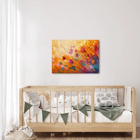Kép - Színes virágok festése (70x50 cm)