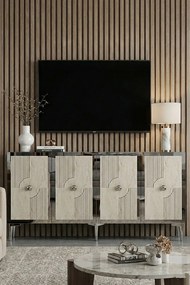 Pega 150 - White, Travertine, Silver