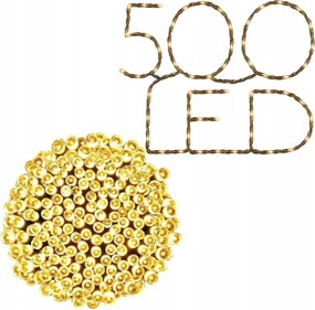 Karácsonyfa fényfüzér 500 Led Meleg fehér Kültéri Erős