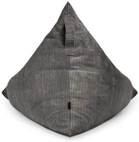 Világosszürke kordbársony babzsákfotel Razz – SLOWDOWN