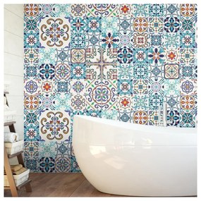 Tiles Azulejos Antibes 60 db-os falmatrica szett, 10 x 10 cm - Ambiance