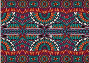 A díszítő absztrakció képe (üvegen) (70x50 cm)