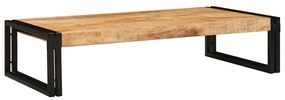 Fürdőszobai polc 100 x 50 x 23 cm Tömör mangófa és vas