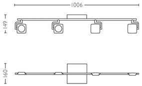 Philips 53194/48/P0 - LED Spotlámpa MILLENNIUM 4xLED/4,5W/230V