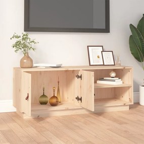 tömör fenyőfa TV-szekrény 105 x 34 x 40 cm