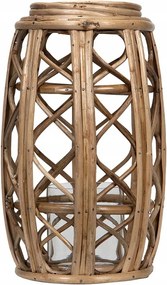 Bambusz Lampion boho stílus natúr 37cm magas
