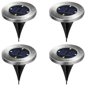 4 db kültéri, beépíthető szolár lámpa