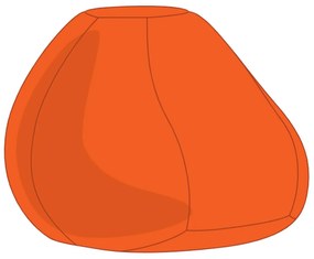 Narancs Babzsák Puff Huzat