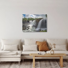 Vízesések képe (üvegen) (70x50 cm)