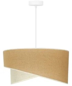 Duolla - Csillár zsinóron YUTE CELLO 1xE27/15W/230V átm. 45 cm barna/szürke