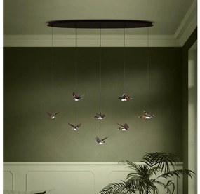 Eglo 390055 - LED Dimmelhető csillár zsinóron PARATEBUENO 8xLED/4,2W/230V fekete