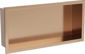 Mexen X-Wall-R fülke polc peremmel, 45 x 20 cm, kefejezett réz - 19C0452010
