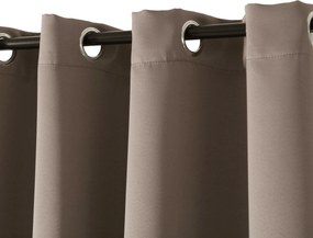 OXFORD világosbarna függöny 140x250 cm Felfüggesztés: Hullámos sínszalag