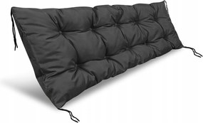 Kerti párna 120x40 cm raklap padhoz hinta vízálló fekete