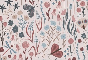 Flizelin tapéta fali flizelin prémium rovar virágok 152x104 ragasztó