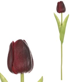 Műhabos tulipán mini, sötétvörös, 5 x 5 x 34 cm