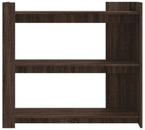 barna tölgyszínű szerelt fa tálalóasztal 100x35x90 cm