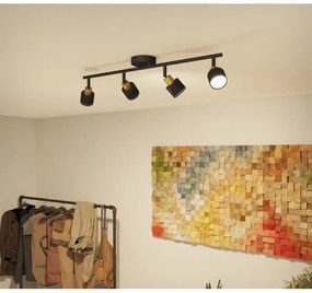 Philips - Spotlámpa NIALL 4xGU10/5W/230V fekete/réz