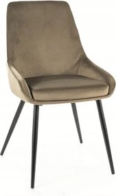 Glamour olíva velúr konyhai szék étkezőbe és konyhába Cobe