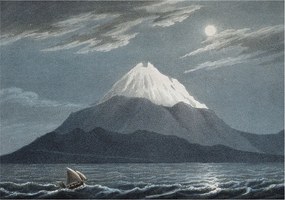 Flizelin tapéta Flizelin falikép Prémium Holdfényes éjszaka 208x146