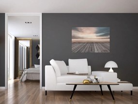 Kép - Móló naplementében (90x60 cm)