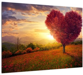 A szív alakú fa képe (70x50 cm)