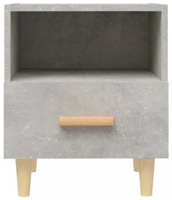2 db betonszürke éjjeliszekrény 40x35x47 cm