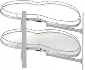 Sarokpolc "vese" 450 Jobbos Fehér, Csúszásgátló Bevonattal Starax