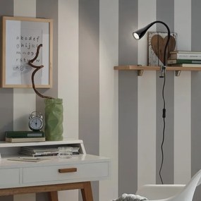 Csipeszes lámpa 1xGU10/3W/230V fekete