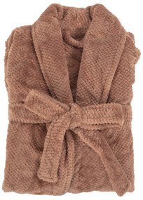 Barna mikroplüss fürdőköpeny L/XL Pippa – Tiseco Home Studio