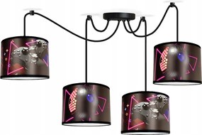 Modern CsillĂĄr Mennyezeti LĂĄmpa LĂłgĂł PĂłk Gamer 4 LĂĄmpabĂșra Led LĂĄmpa