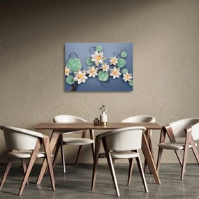 Tavirózsa képe (üvegen) (70x50 cm)