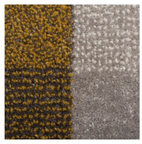 Plaza szürke-sárga szőnyeg, 160 x 230 cm - Flair Rugs