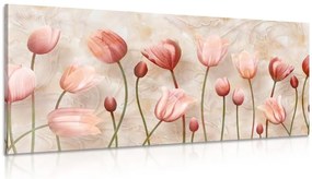 Kép lazac lazac rózsaszín tulipánok