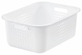 SmartStore Modern tárolókosár, fehér, 37 x 28 x 15cm, fehér, 37 x 28 x 15 cm, 37 x 28 x 15 cm