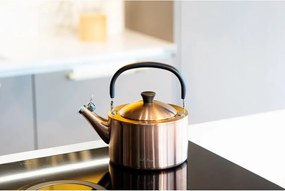 Rézszínű rozsdamentes acél vízforraló kanna 1,5 l Diamante – Vialli Design