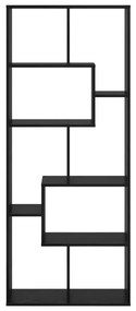 Falat elválasztó könyvespolc Fekete tölgy 67x25x161.5 cm Szerelt fa