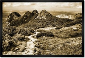 Poszterek keretben 60x40 Tátra Lengyel hegyek Kilátás